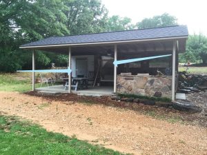 Beautiful integration of Southern Home Safety shelter into structure