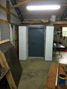 An interior integration of a Southern Home Safety shelter